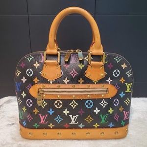 Louis Vuitton Multicolor Black Alma Pm